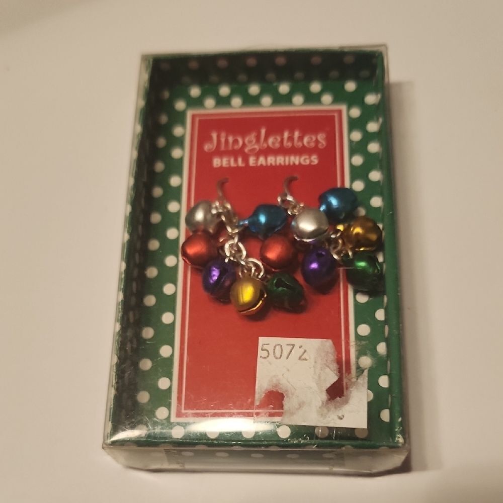 Festive Multi-Color Bell Earrings - Holiday Fashion Jewelry